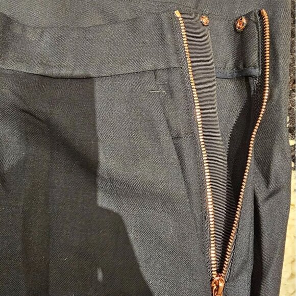 Kit & Ace Go To Trouser Pants Tailored Wool Cashmere Silk Size 4 Dark Navy - Picture 8 of 12